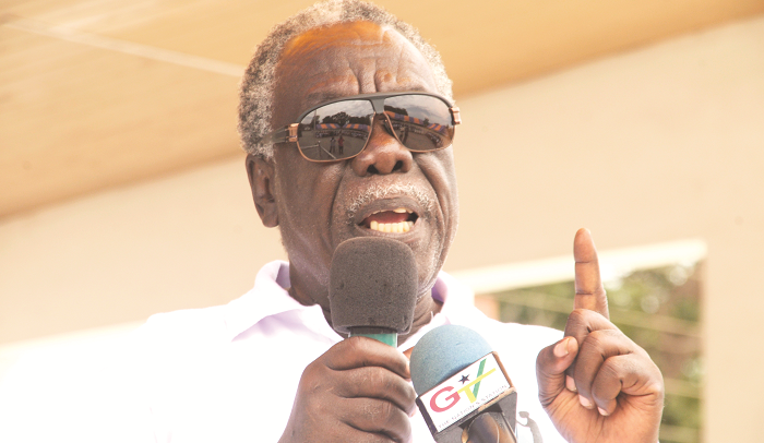 Mr Nathaniel Botwe, founder of Old People Association addressing the event in Accra. Pictures: GABRIEL AHIABOR Mr Nathaniel Botwe, founder of Old People Association addressing the event in Accra. Pictures: GABRIEL AHIABOR